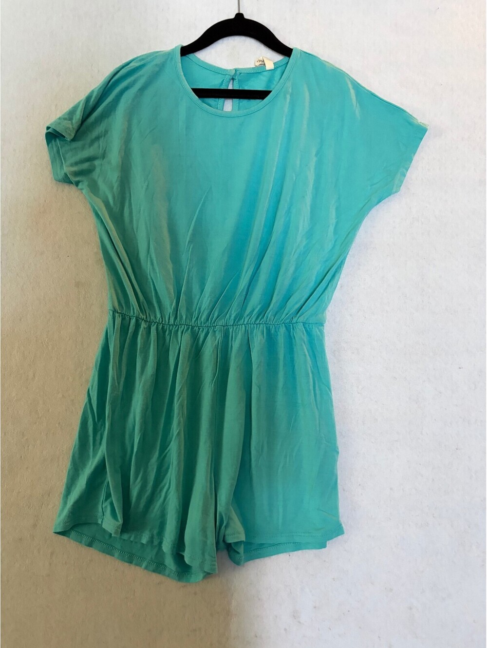 GTOG Kids Light Blue Romper with Elastic Waist medium
